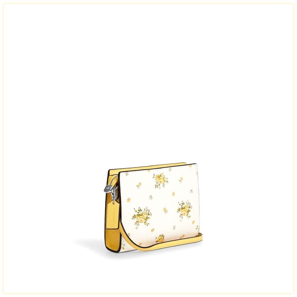 코치 Slim Crossbody Bag With Floral Print 이미지