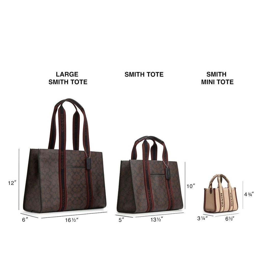 코치 Smith Tote Bag In Signature Jacquard 이미지