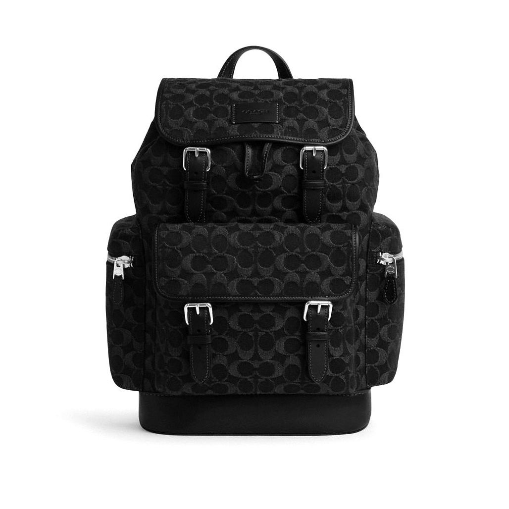 코치 Sprint Backpack In Signature Denim 이미지