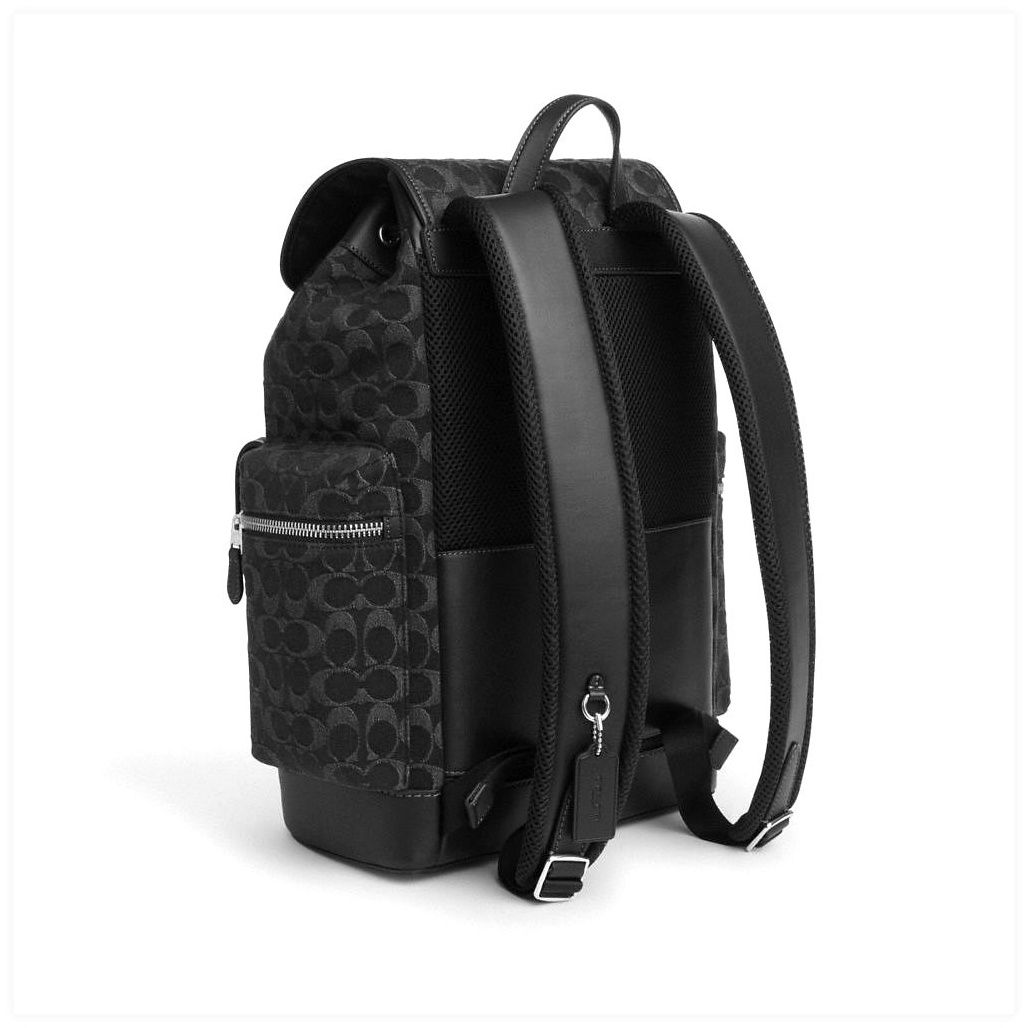 코치 Sprint Backpack In Signature Denim 이미지