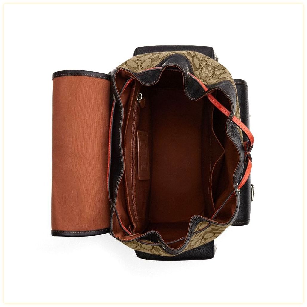 코치 Sprint Backpack In Signature Jacquard 이미지