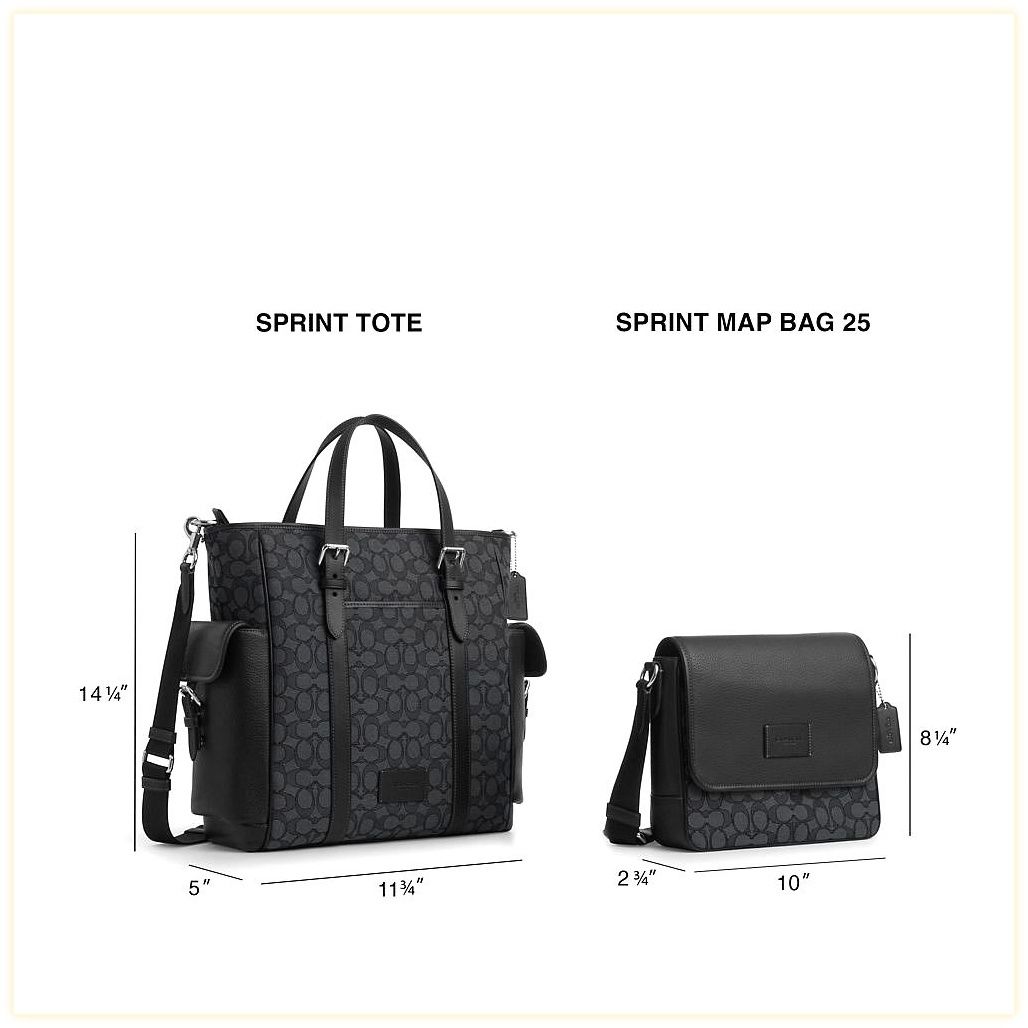 코치 Sprint Map Bag 25 In Signature Jacquard 이미지