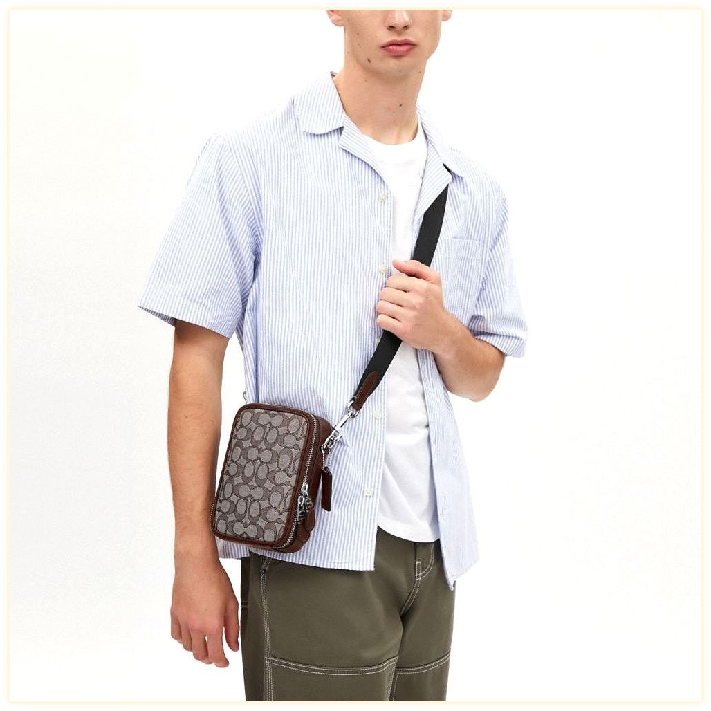 코치 Stanton Crossbody In Signature Jacquard 이미지