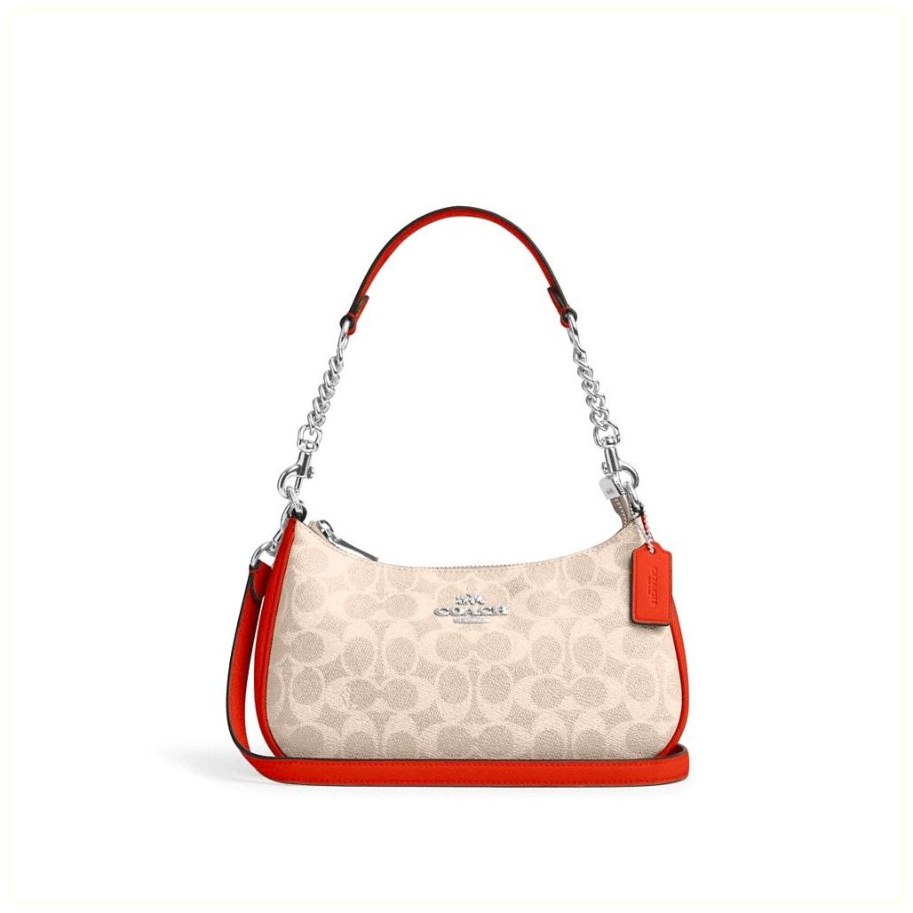 코치 Teri Shoulder Bag In Signature Canvas 이미지