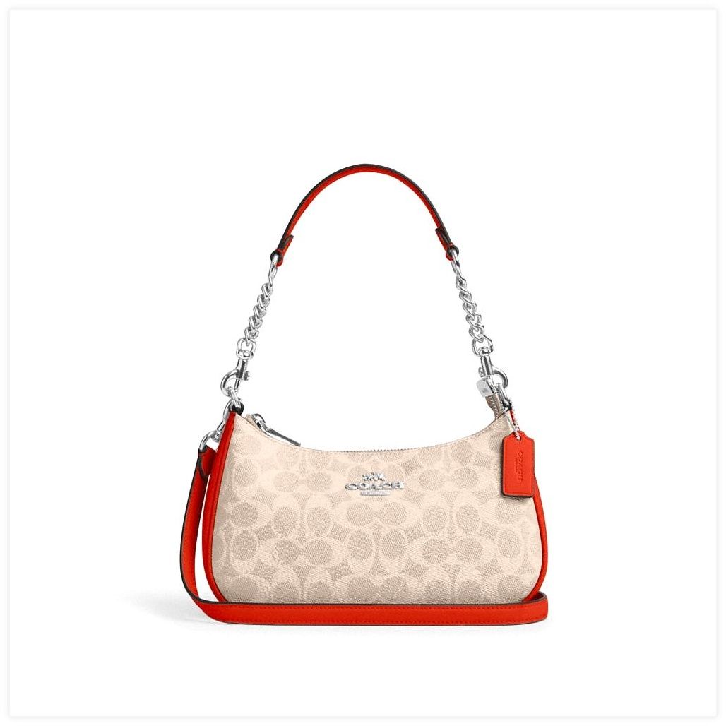 코치 Teri Shoulder Bag In Signature Canvas 이미지