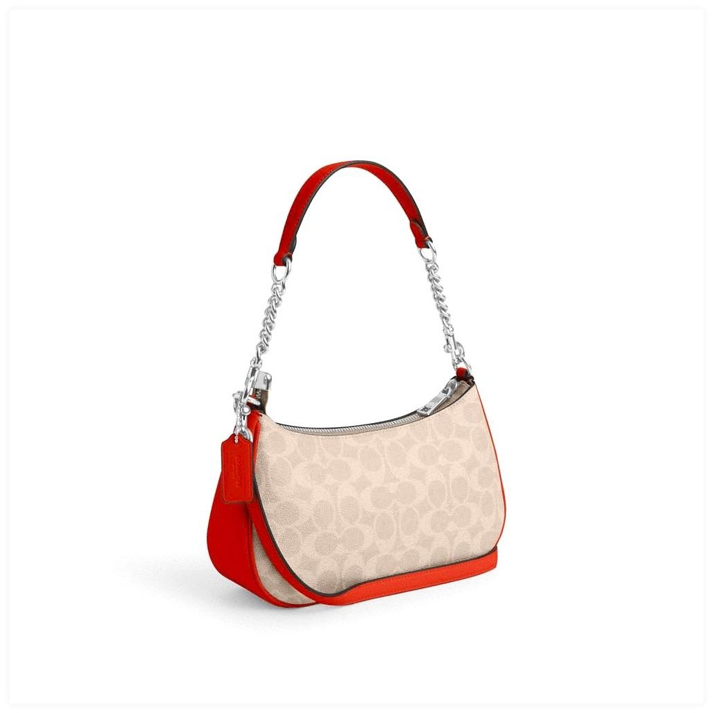 코치 Teri Shoulder Bag In Signature Canvas 이미지