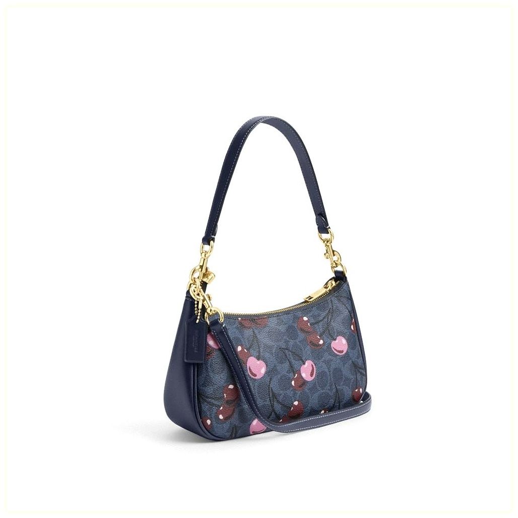 코치 Teri Shoulder Bag In Signature Canvas With Cherry Print 이미지