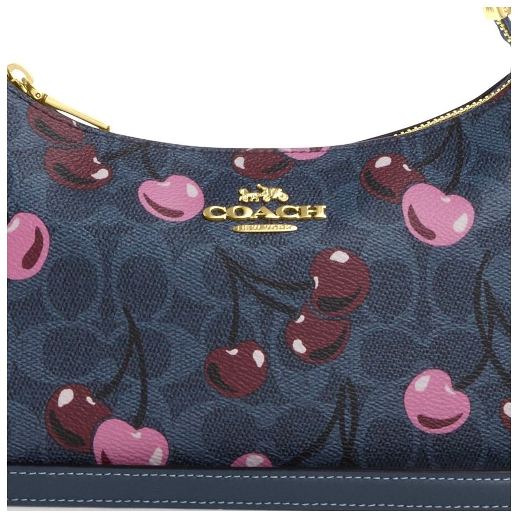 코치 Teri Shoulder Bag In Signature Canvas With Cherry Print 이미지