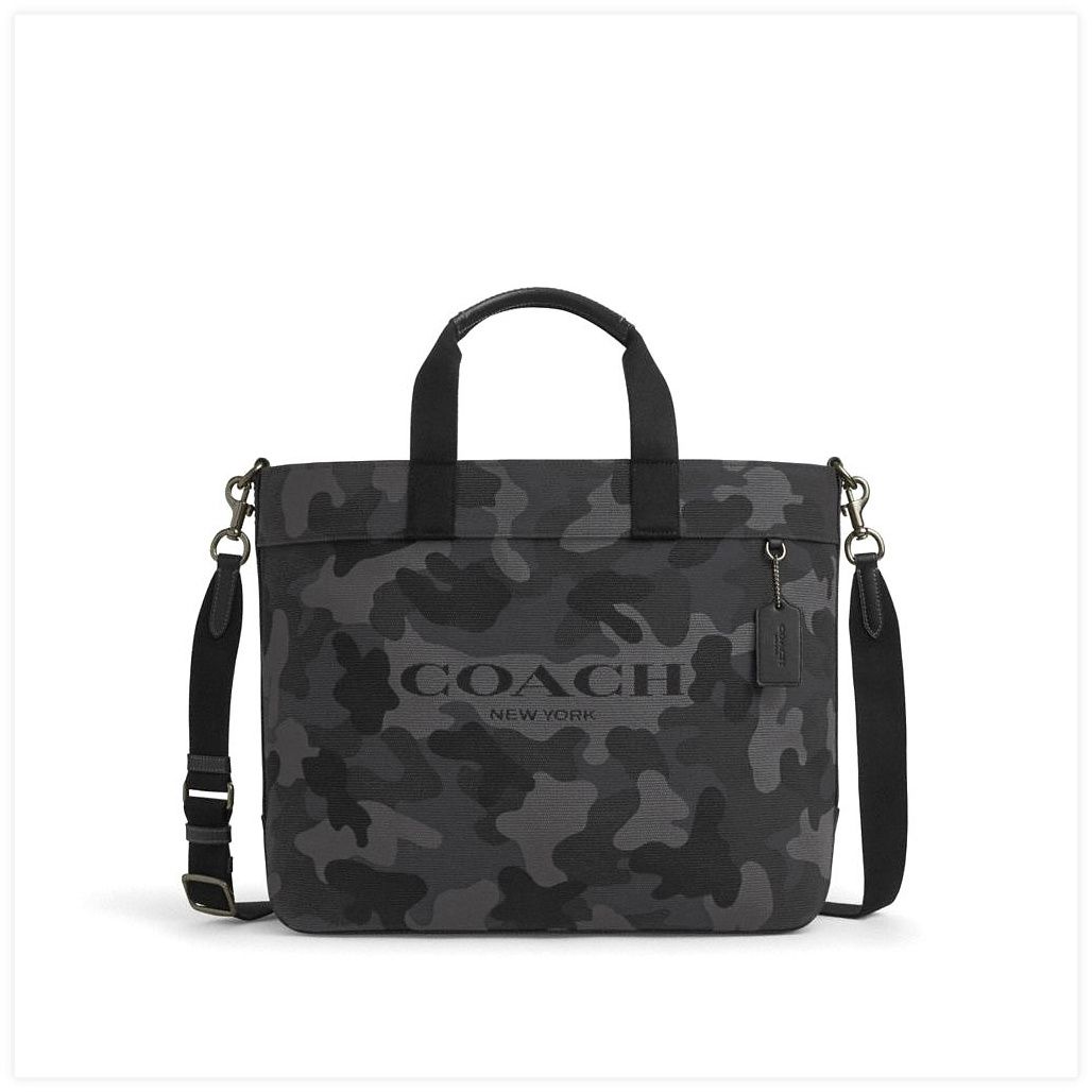 코치 Tote Bag 38 With Camo Print 이미지