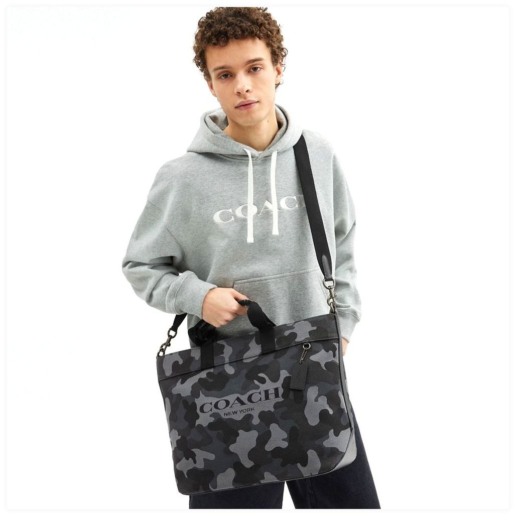 코치 Tote Bag 38 With Camo Print 이미지