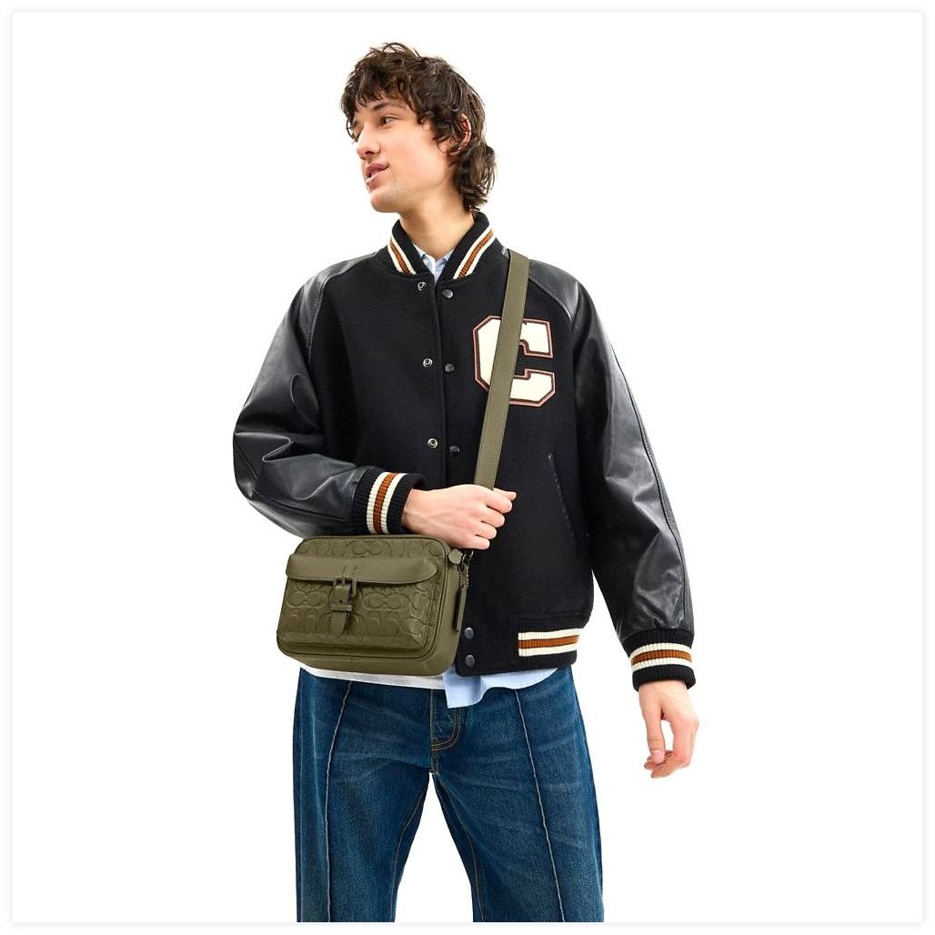 코치 Warner Crossbody Bag In Signature Leather 이미지