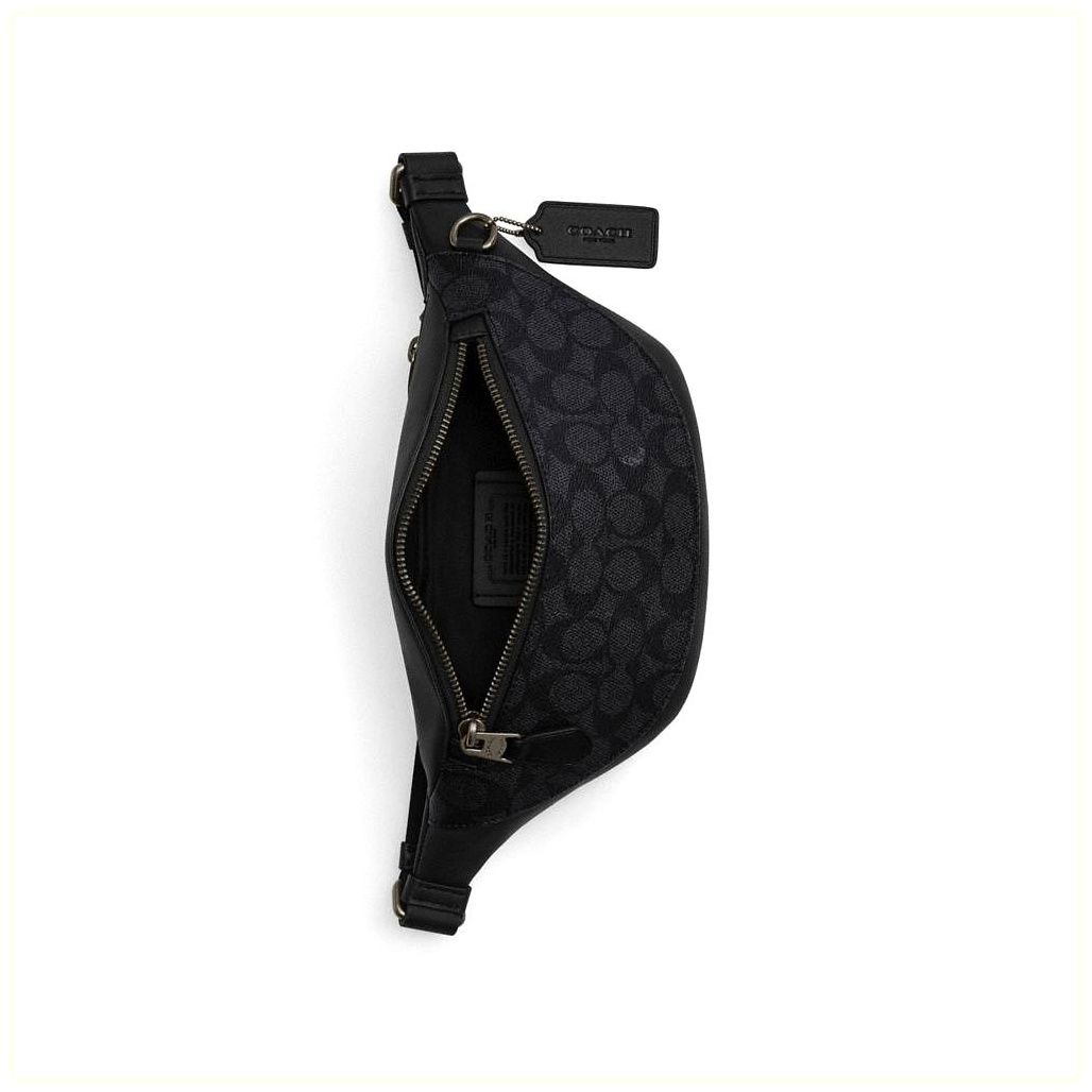 코치 Warren Mini Belt Bag In Signature Canvas 이미지