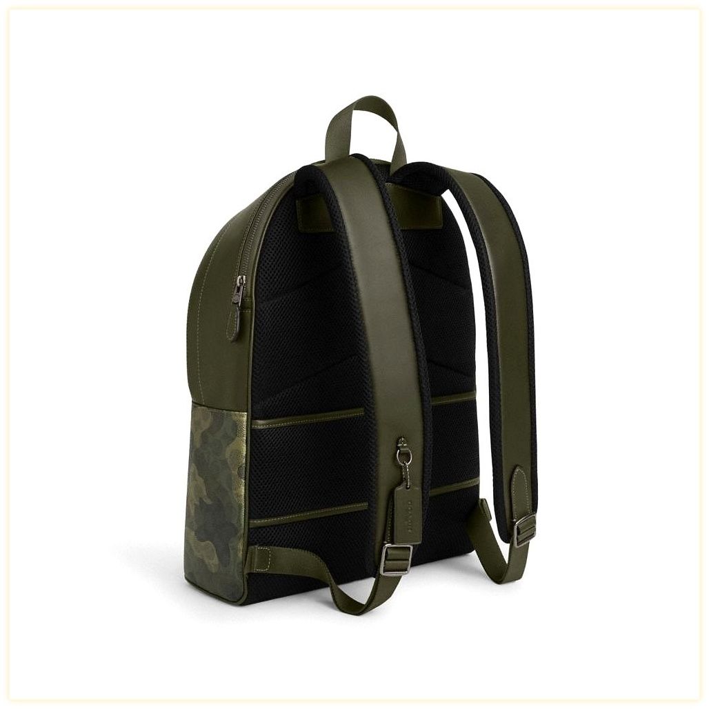 코치 West Backpack In Signature Camo Print 이미지