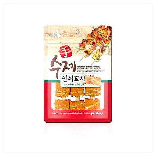 펫스토리 수제 연어꼬치 90g, 1개 이미지