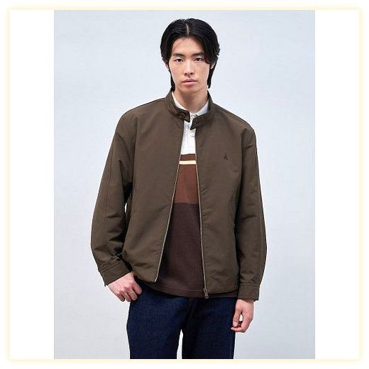 [Essential] 헤링턴 자켓 브라운 (BC4839E01D), S, 진한갈색, S 이미지