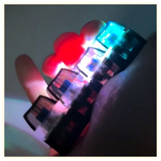 LED 키캡 키링 피젯 토이 키보드 스트레스 해소 열쇠고리 딸깍이 키홀더, 투명블랙, 1개 이미지