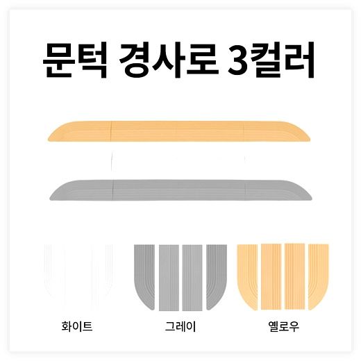 로봇청소기 문턱 경사로 문지방 단차해소 걸림방지 발판 휠체어 경사대 방문턱 유아매트 청소오르막, 1세트, 그레이 이미지