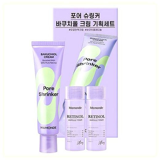 마몽드 포어 슈링커 바쿠치올 크림 + 레티놀 앰플 토너 2p 세트, 60ml, 1개 이미지