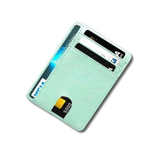 모던모아 교통 카드지갑 여자 남자 명함 지갑, 블랙 이미지