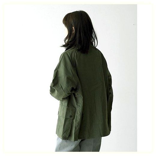 바버 Barbour 오버사이즈 피치스킨 비데일 캐쥬얼 PEACHED BEDALE CASUAL 논왁스 재킷 블루종, GRN(col.24..., 40 이미지