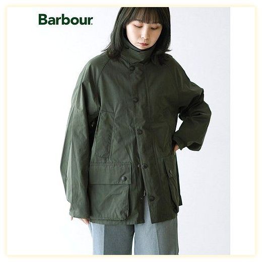 바버 Barbour 오버사이즈 피치스킨 비데일 캐쥬얼 PEACHED BEDALE CASUAL 논왁스 재킷 블루종, GRN(col.24..., 40 이미지