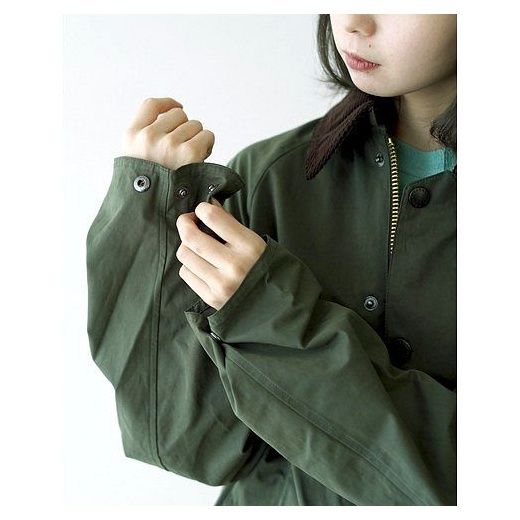 바버 Barbour 오버사이즈 피치스킨 비데일 캐쥬얼 PEACHED BEDALE CASUAL 논왁스 재킷 블루종, GRN(col.24..., 40 이미지