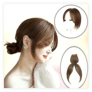 [솔직후기] 비와이 미르헤어 볼륨 사이드뱅 앞머리 가발 라이트 브라운 착용 후기! 호시헤어위그 앞머리가발로 이미지 변신 성공! (21% 할인, 적립금 745원) 이미지