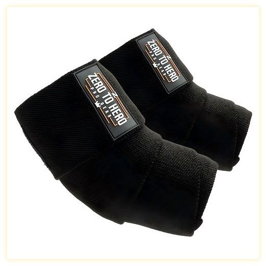 제로투히어로 히어로 헬스 팔꿈치보호대 Type2, 1세트, BLACK 이미지