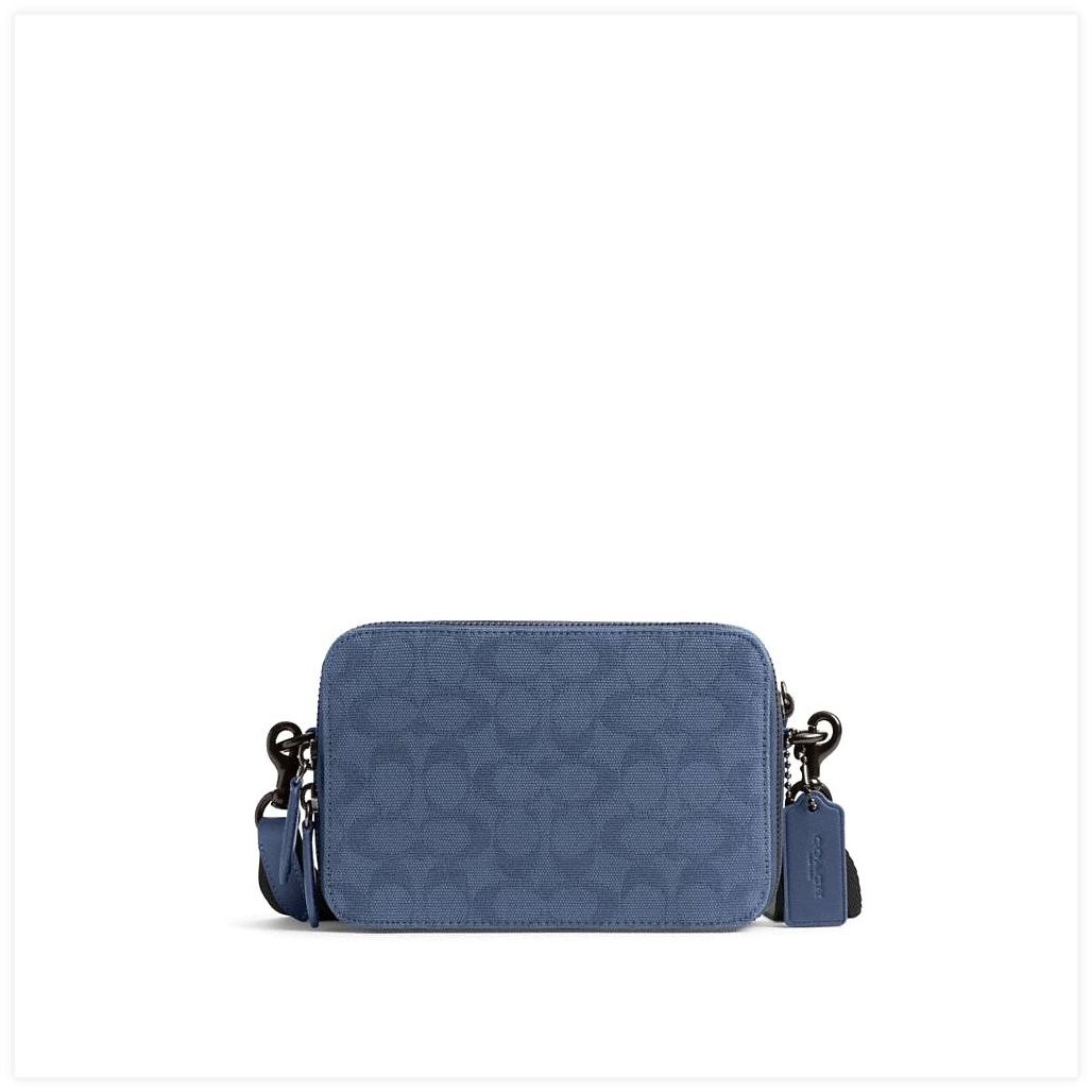 코치 Charter Crossbody Bag 19 In Signature Canvas Jacquard 이미지