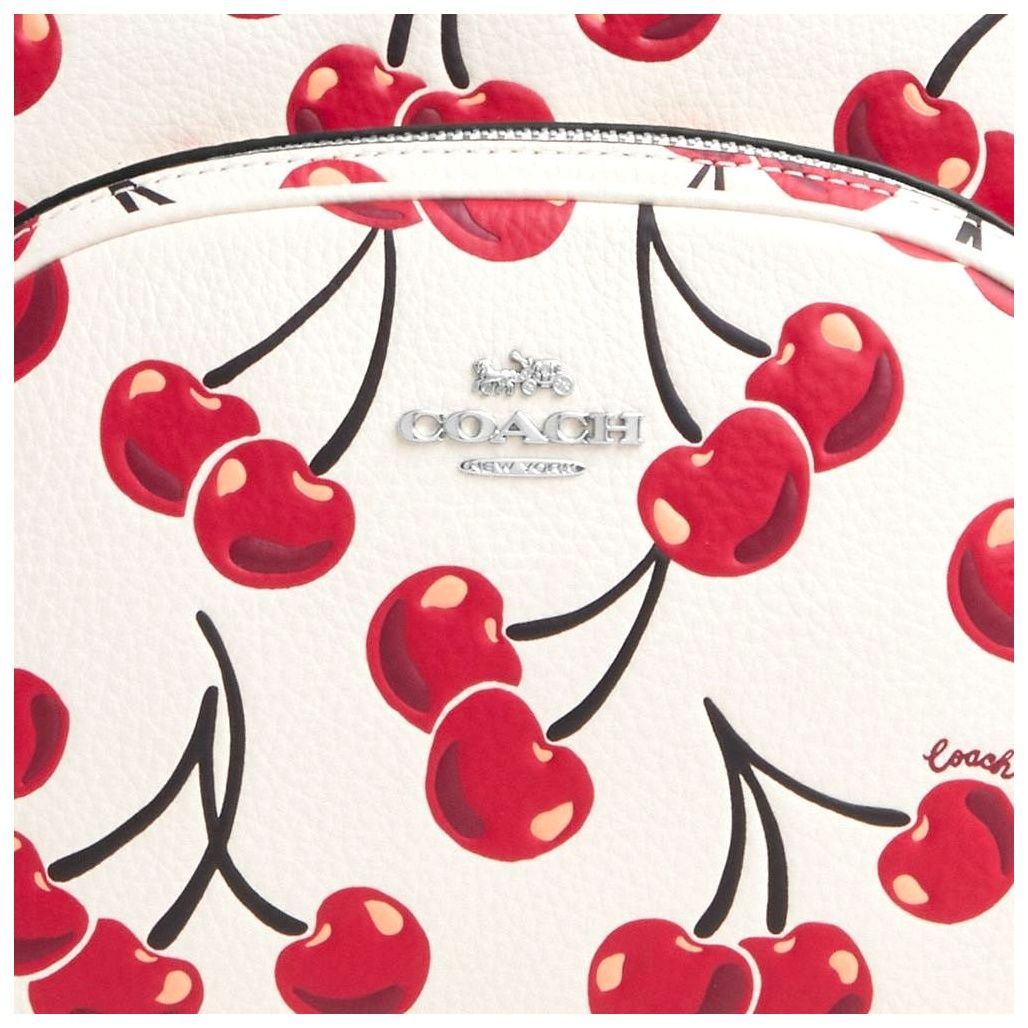 코치 Court Backpack With Cherry Print 이미지
