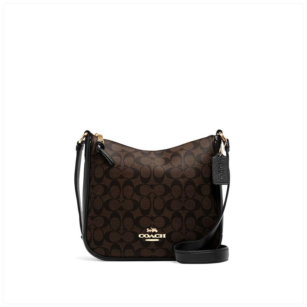 코치 Ellie File Bag In Signature Canvas 이미지