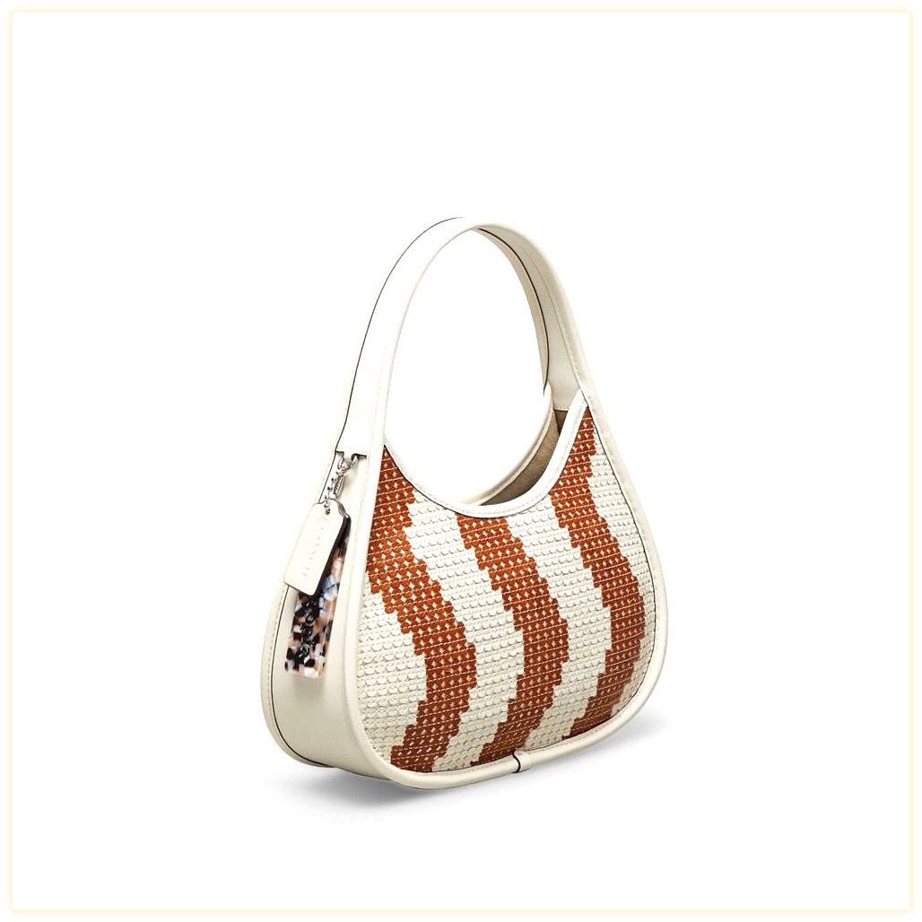 코치 Ergo Bag With Wavy Sequins In Upcrafted Leather 이미지