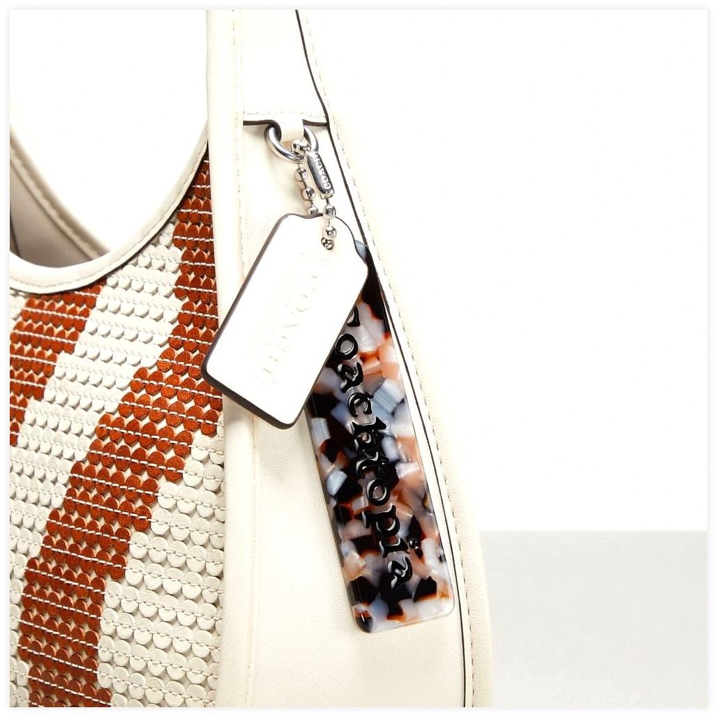 코치 Ergo Bag With Wavy Sequins In Upcrafted Leather 이미지