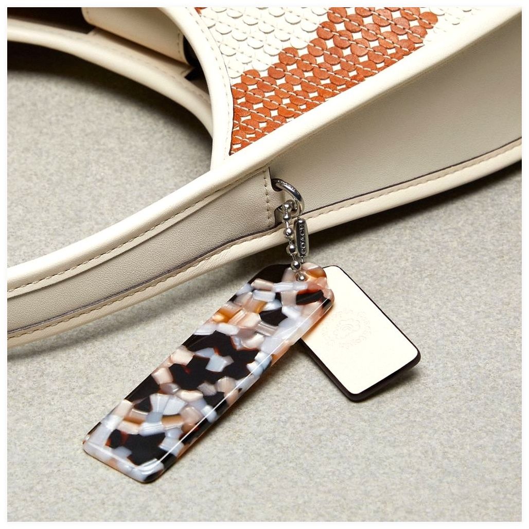 코치 Ergo Bag With Wavy Sequins In Upcrafted Leather 이미지