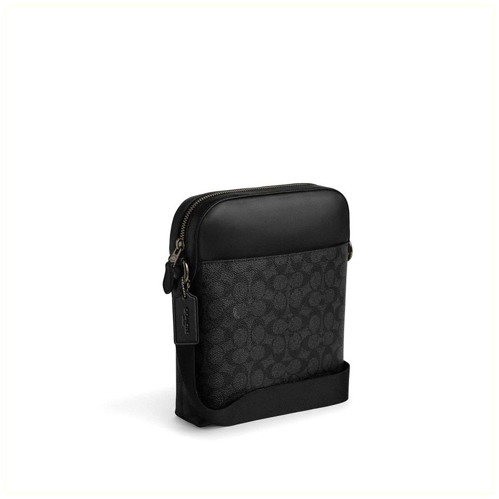 코치 Houston Flight Bag In Signature Canvas 이미지
