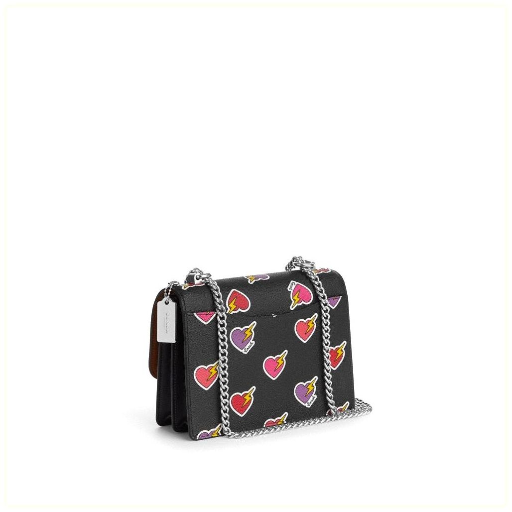 코치 Klare Crossbody Bag With Heart Bolt Print 이미지
