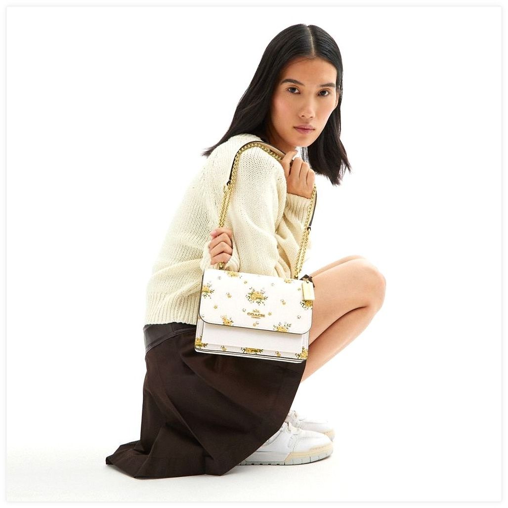 코치 Klare Crossbody Bag With Spring Blossom Print 이미지