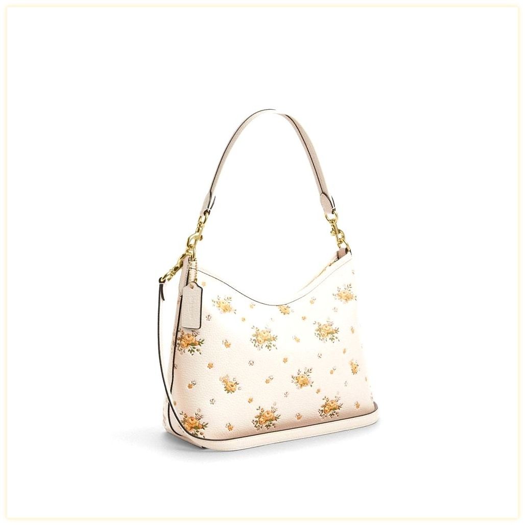 코치 Laurel Shoulder Bag With Floral Print 이미지