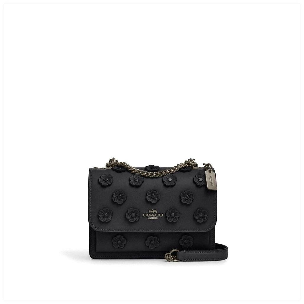 코치 Mini Klare Crossbody Bag With Floral Applique 이미지