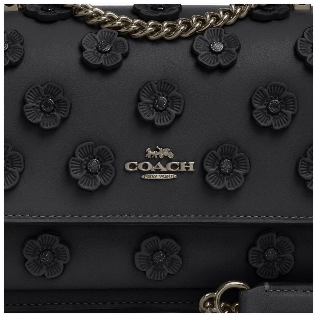 코치 Mini Klare Crossbody Bag With Floral Applique 이미지