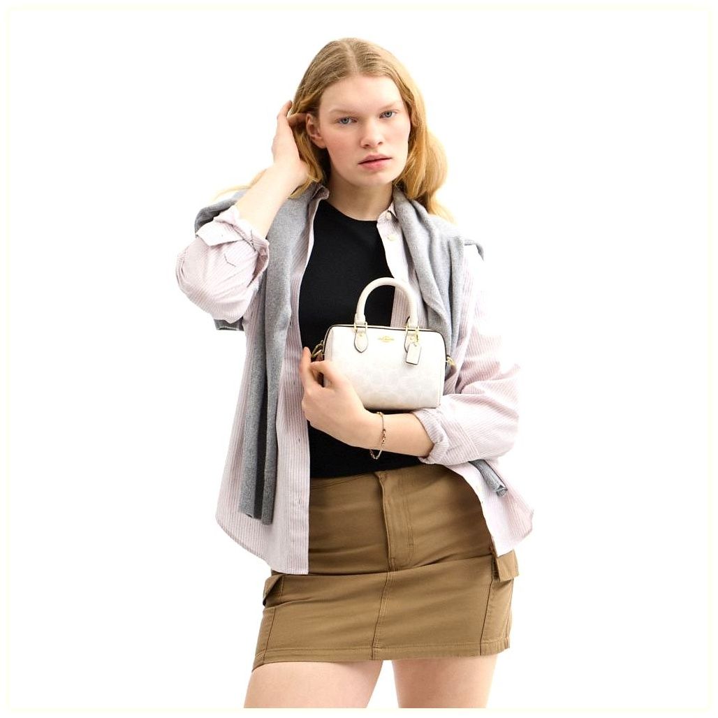 코치 Mini Rowan Crossbody Bag In Signature Canvas 이미지
