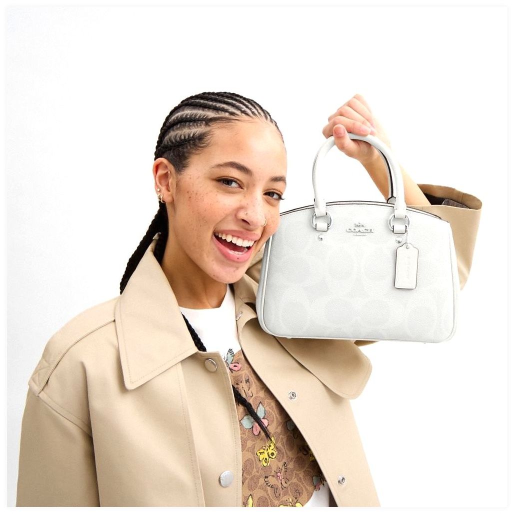 코치 Savannah Small Carryall Bag In Signature Canvas 이미지