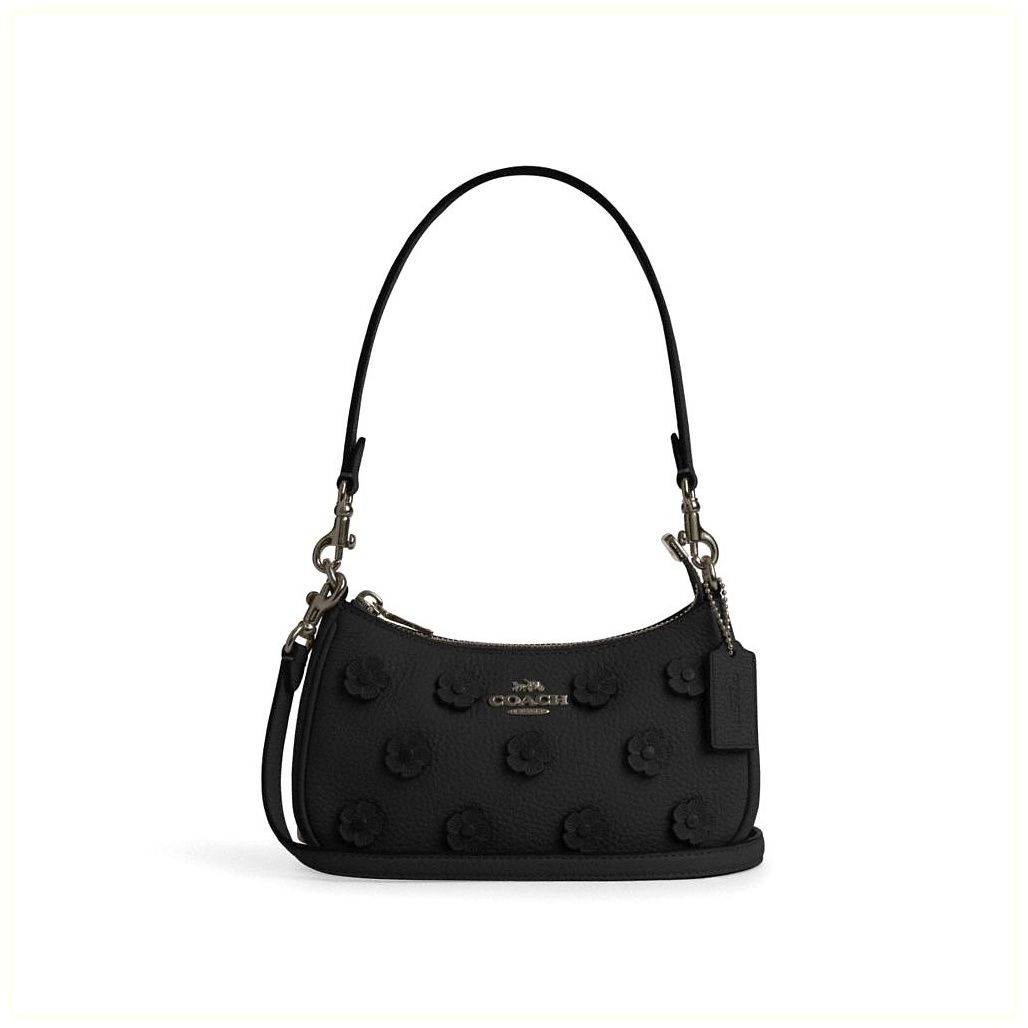 코치 Teri Mini Crossbody Bag With Floral Applique 이미지