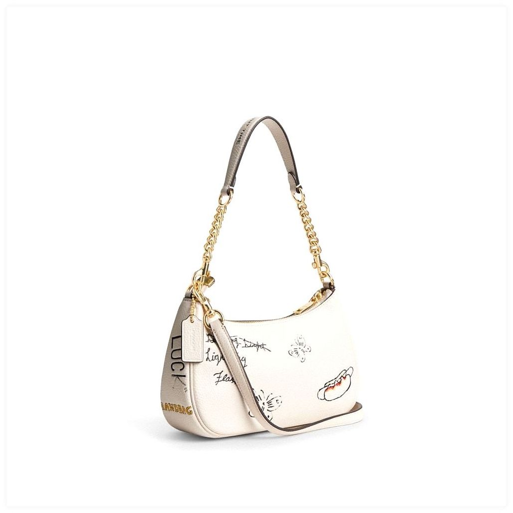 코치 Teri Shoulder Bag With Sketch Print 이미지