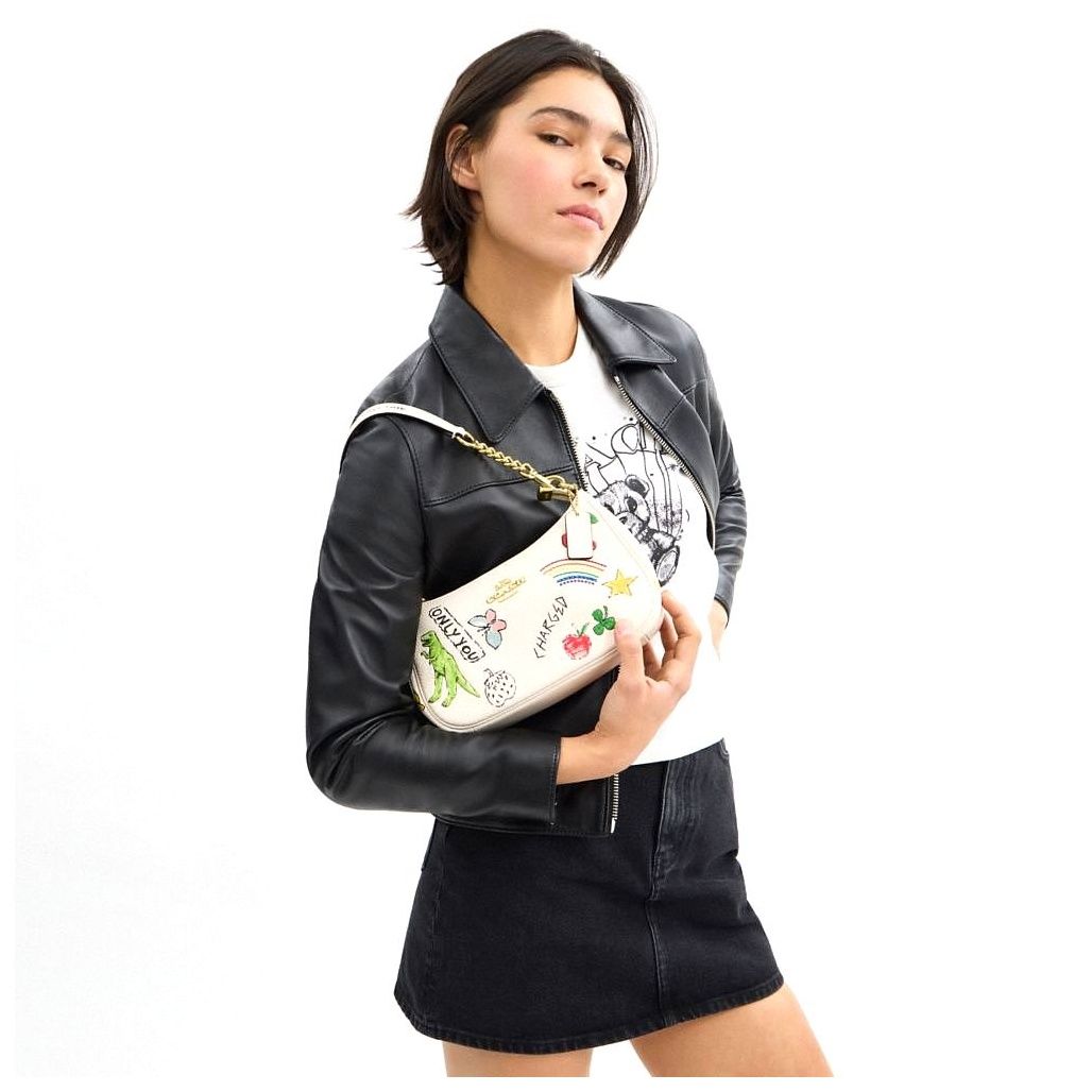 코치 Teri Shoulder Bag With Sketch Print 이미지