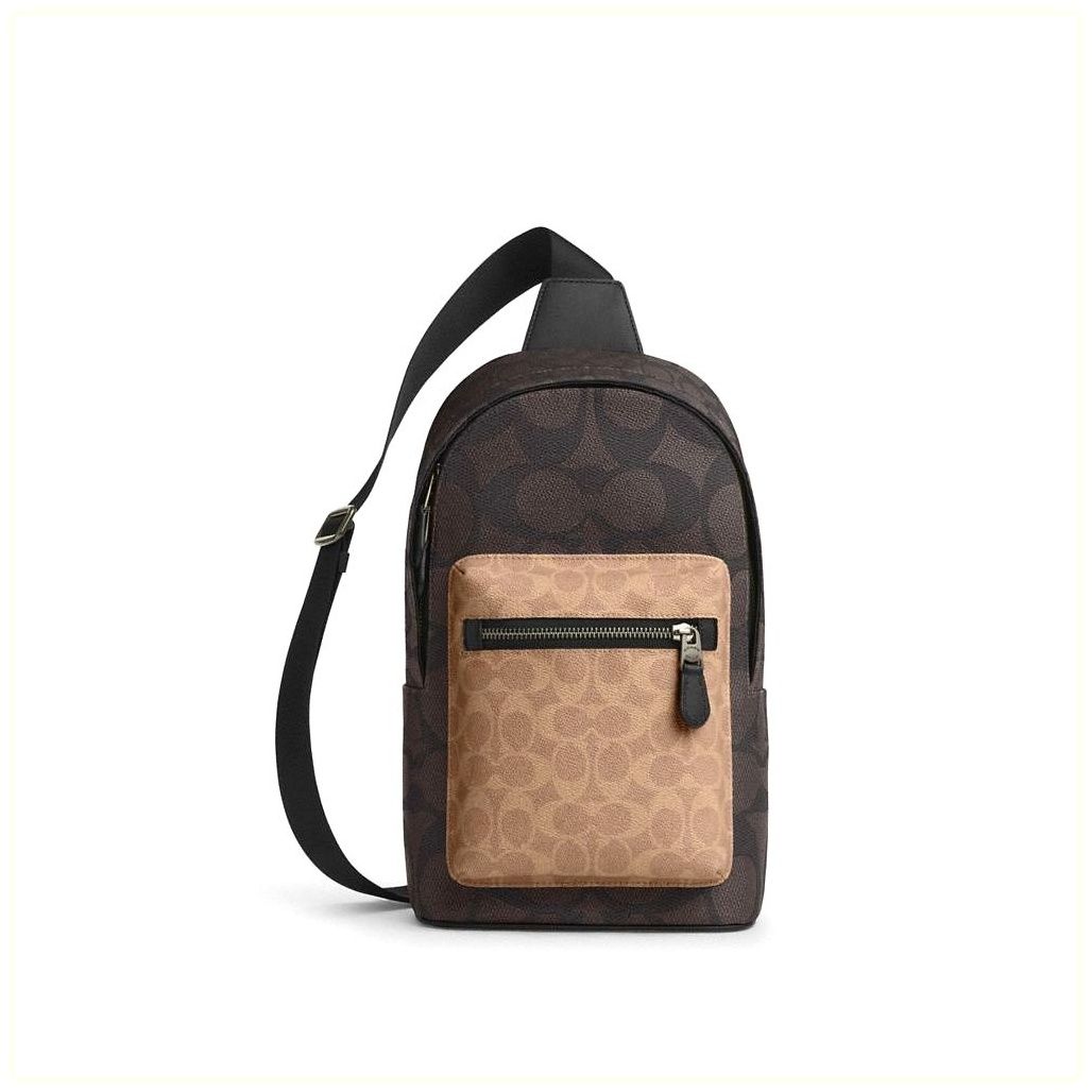 코치 West Pack In Blocked Signature Canvas 이미지