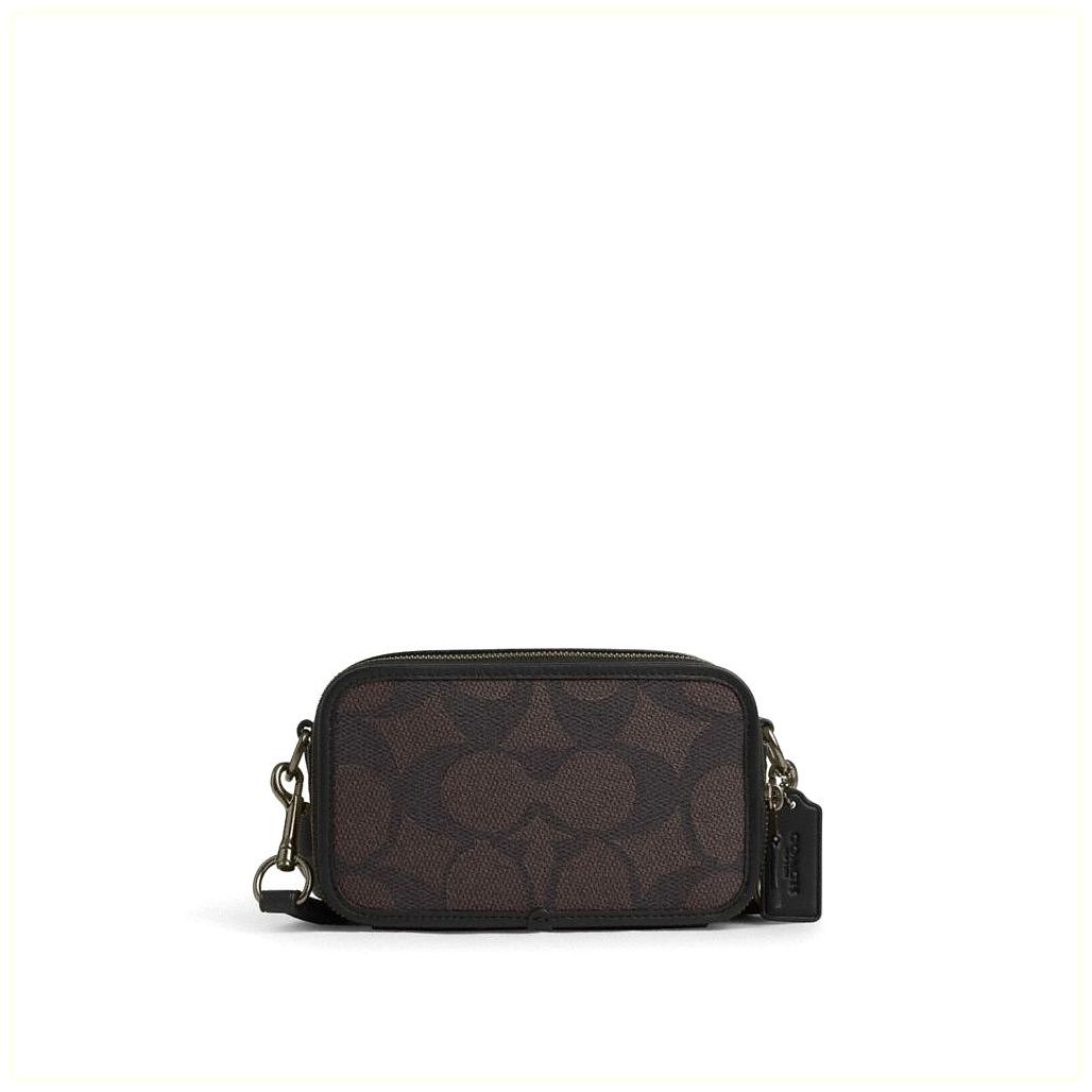 코치 Wyatt Crossbody Bag In Blocked Signature Canvas 이미지