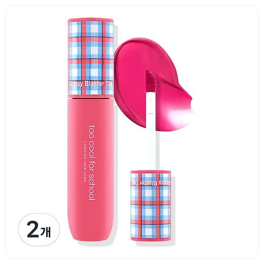 투쿨포스쿨 글로시 블라스터 틴트, 3호 팝핑핑크, 3.4g, 2개 이미지